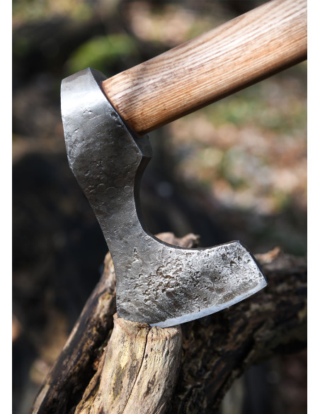 Viking ax with hand forged steel,...