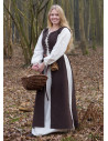 Medieval Dress Marit with Cord, brown