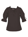 Medieval blouse woman Birga, brown