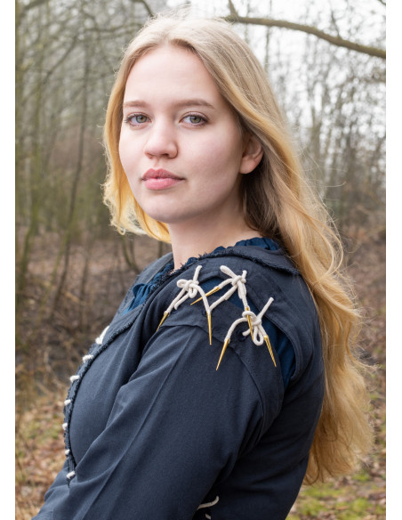 Medieval Dress Marit with Lace, dark...