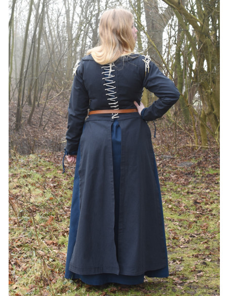 Medieval Dress Marit with Lace, dark...