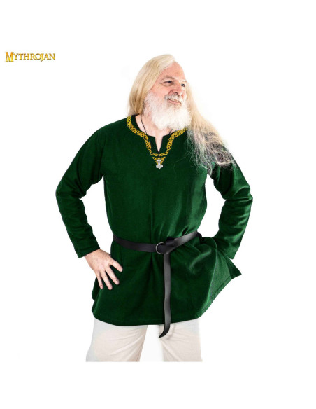 Viking tunic in the with piped collar...