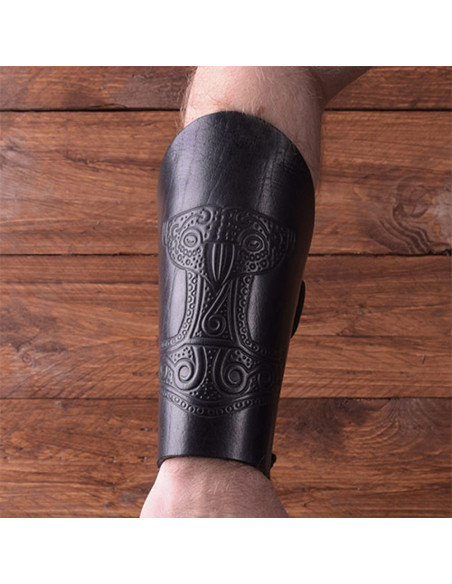 Thor's Hammer Leather Viking Bracelet Thor's Hammer Leather Viking Bracelet