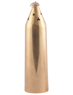 Medieval brass lantern-lantern with horn windows (31 cm.) 2