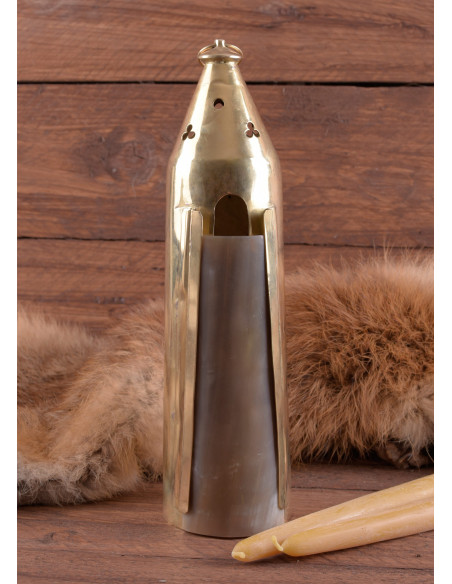 Medieval brass lantern-lantern with... Medieval brass lantern-lantern with...