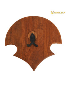 Support, wood and metal, spikes to hang sword on the wall