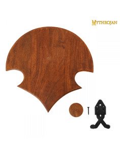 Support, wood and metal, spikes to hang sword on the wall 2