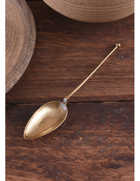 Roman brass spoon Ligula type (14.5 cm.)