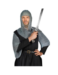 Chain mail and medieval executioner in polished steel... 2