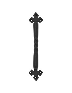 Medieval door handle in wrought iron 2