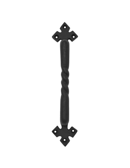 Medieval door handle in wrought iron