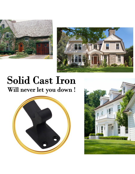 Set 2 medieval door handles in...