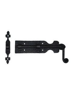 Forged medieval door latch