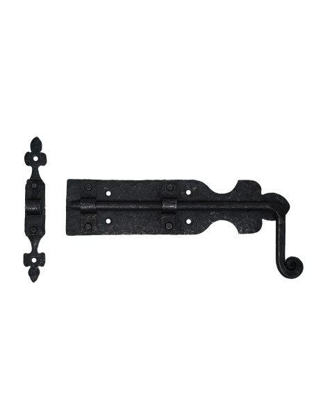 Forged medieval door latch