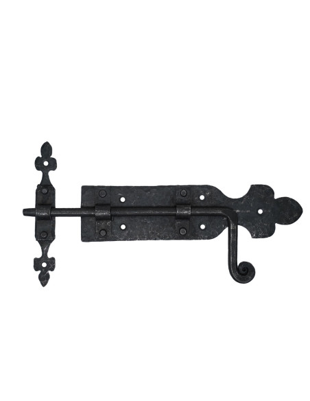 Forged medieval door latch