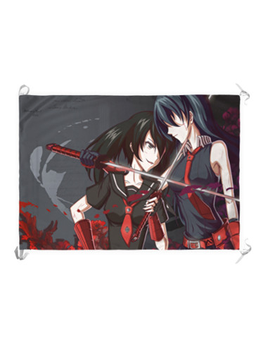 Banner-Flag One Cut Killer: Murasame, Night Raid, From Akame Ga Kill
 Material-Satin