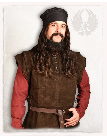 Armin Italian medieval beret - black