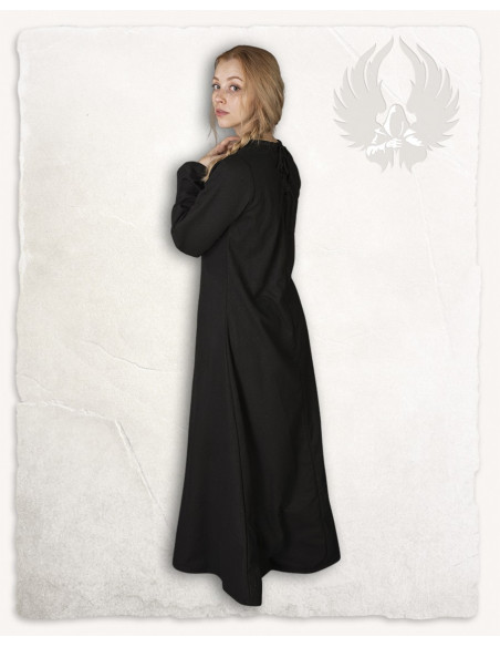 Black medieval tunic model Alina, in...