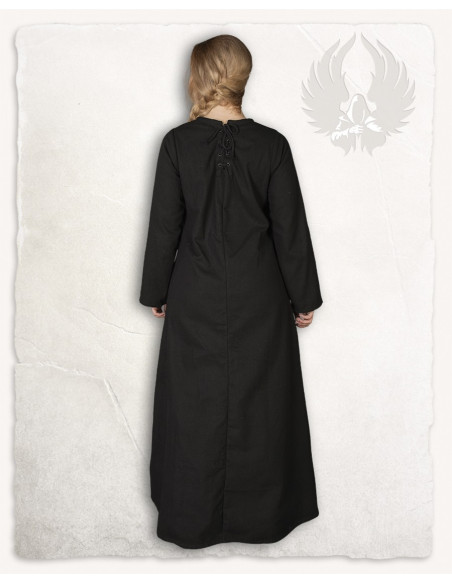 Black medieval tunic model Alina, in...