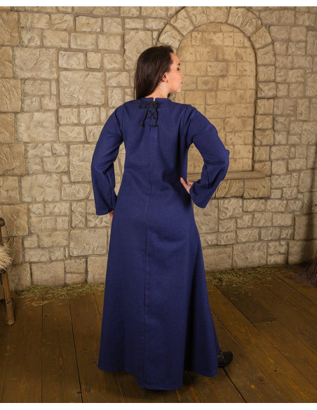 Blue medieval tunic model Alina, in... Blue medieval tunic model Alina, in...