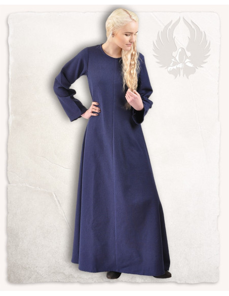Blue medieval tunic model Alina, in... Blue medieval tunic model Alina, in...