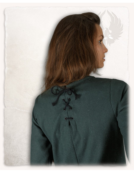 Green medieval tunic model Alina, in...