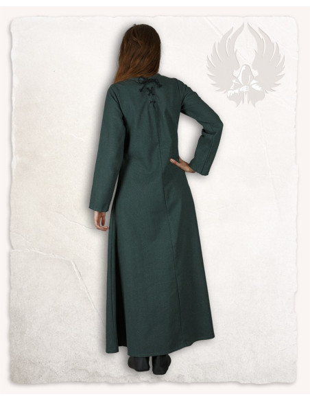 Green medieval tunic model Alina, in...