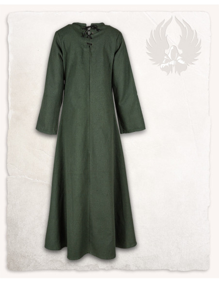 Green medieval tunic model Alina, in...