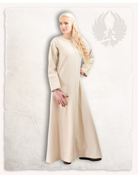 Medieval tunic cream Alina model, in... Medieval tunic cream Alina model, in...