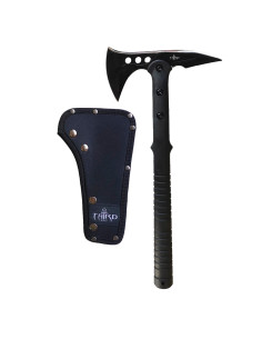 Third Tactical Ax in 420 black steel, 39 cm.