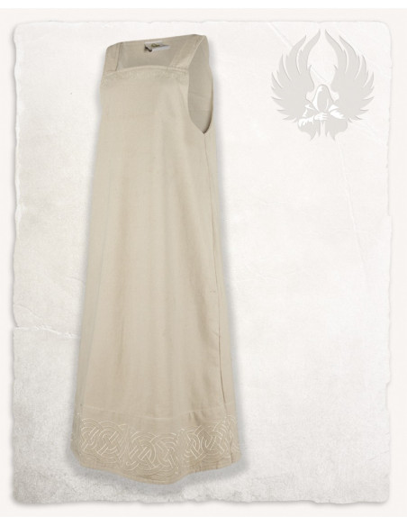 Viking apron dress model Alva, cream Viking apron dress model Alva, cream