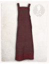 Viking dress apron model Alva Fishbone, burgundy