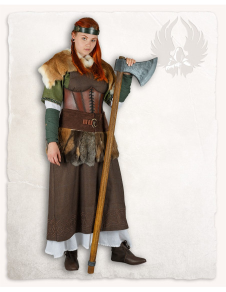 Viking dress apron model Alva... Viking dress apron model Alva...