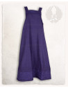 Alva Fishbone viking apron dress model, purple