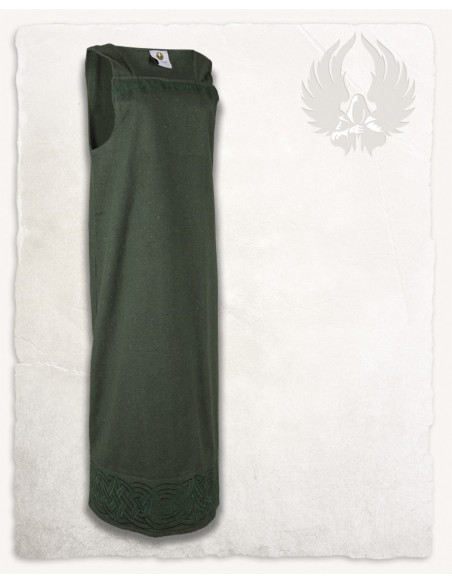 Viking apron dress model Alva, green Viking apron dress model Alva, green