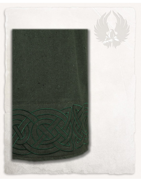 Viking apron dress model Alva, green Viking apron dress model Alva, green