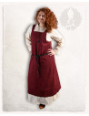 Viking apron dress model Alva, red