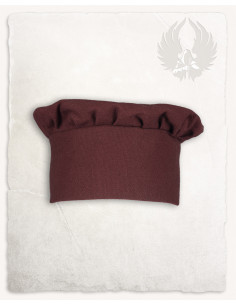 Italian medieval beret Armin - burgundy 2