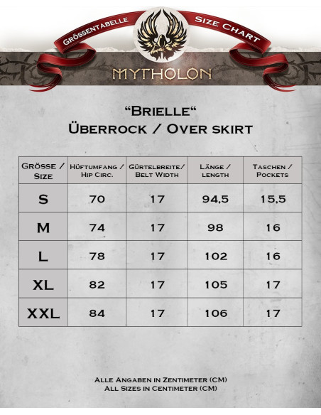 Medieval Brielle model overskirt -...