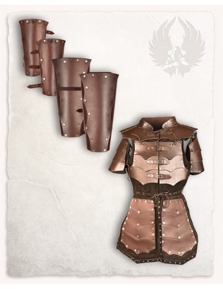 Rasmus armor in brown leather
