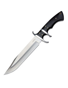 Gil Hibben assault knife, embossed leather sheath