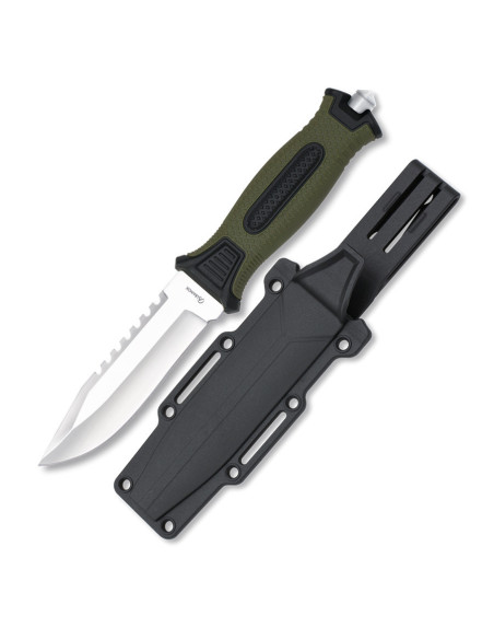 Military knife ABS-Rubber handle with...