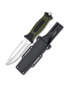 Military knife ABS-Rubber handle with rigid sheath