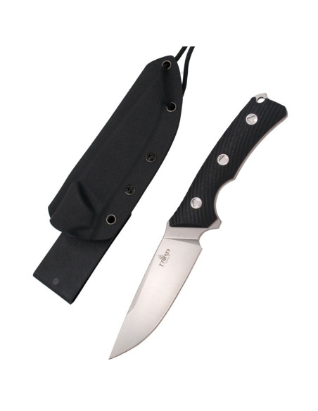 Third tactical knife with kydex sheath