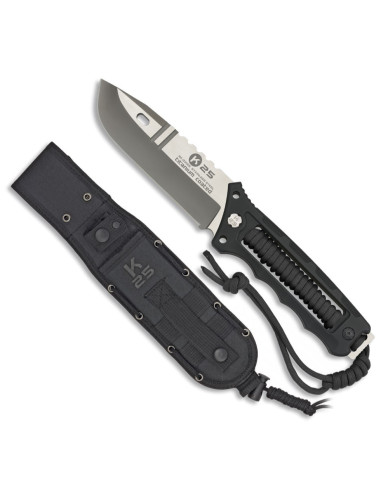 K25 knife black string handle