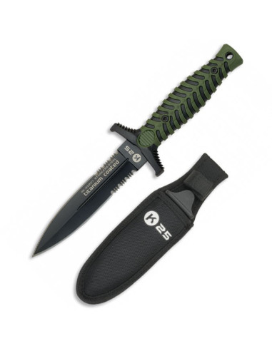 K25 tactical knife, blade 12.5 cms.