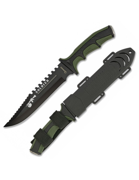 Soldier Green knife, ABS handle
