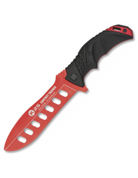K25 training knife, red blade