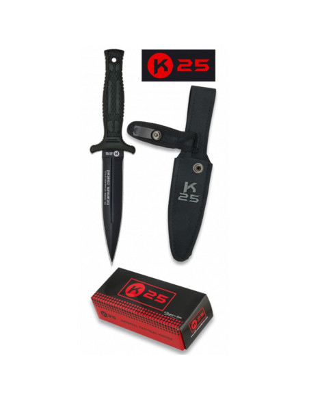 Tactical knife titanium coated steel...