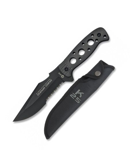 Tactical knife with sheath, blade...